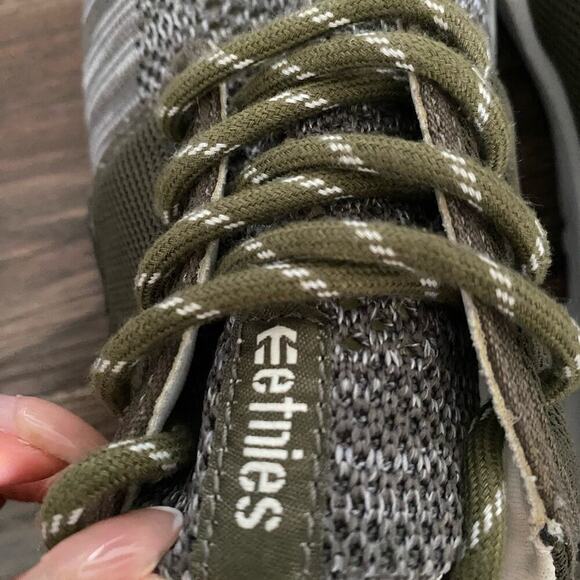 Etnies sz 8.5 green‎ gray lace up sneakers NWOT - Picture 7 of 10